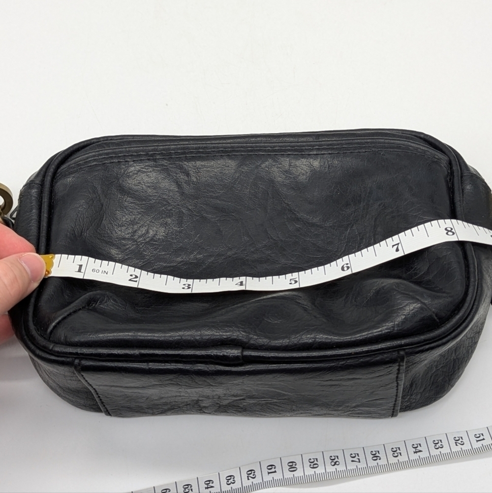 Vintage Gianni Black Leather Purse - Picture 9 of 11